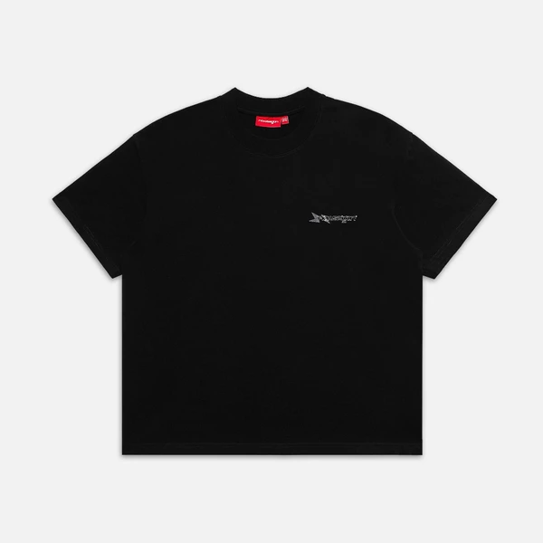 Áo thun NEEDS OF WISDOM Glitter Tee - Black - Local Brand Chính Hãng