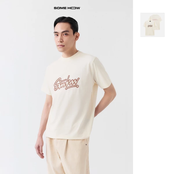 Áo Thun Nam Regular Cool Fab Chain Stitch, Chất Vải CooLFabric Thoải Mái, AT0301, SOME HOW STORE