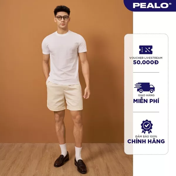 Áo thun cotton essential PEALO form tôn dáng chất liệu cotton modal cao cấp SPT4