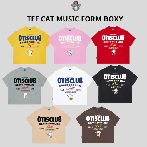 Áo thun unisex Local Brand Otis Club - Tee CAT MUSIC