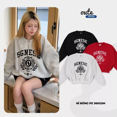 Áo Sweater Outerity Saigonese Form Boxy / Nỉ Bông Dày Dặn Unisex Nam Nữ