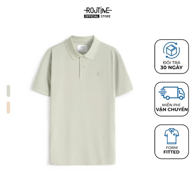 Áo Polo Nam Tay Ngắn Logo Silicon Form Fitted - Routine 10S25POL007