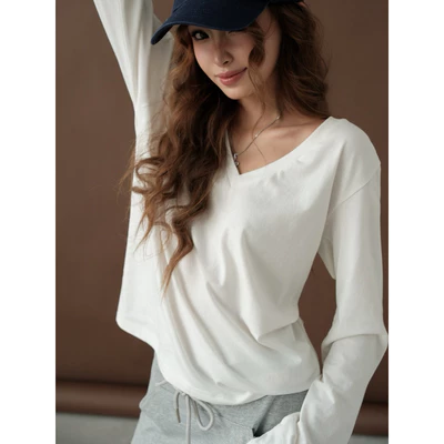 KIDO - Áo thun tay dài cổ tim HACHI TOP