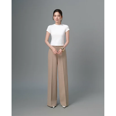 RUBIES Petti Top - Áo Thun Nữ Dáng Ôm Baby Tee Tay Ngắn Cổ Tròn