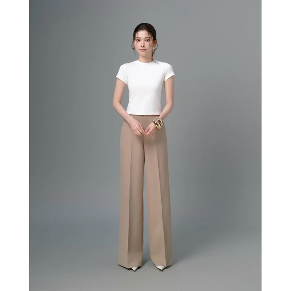 RUBIES Petti Top - Áo Thun Nữ Dáng Ôm Baby Tee Tay Ngắn Cổ Tròn