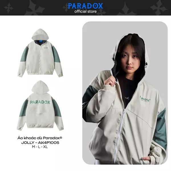 Áo khoác gió có nón JOLLY Chất dù PARADOX AK4P1005