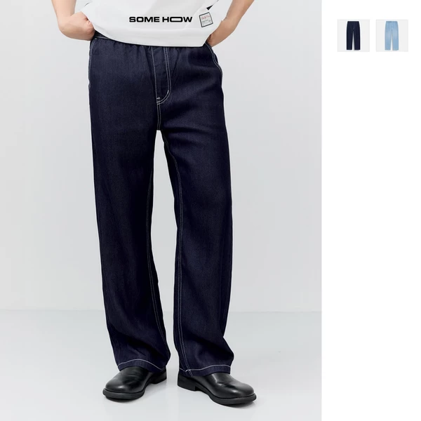 Quần Dài Nam Relaxed Denim Label, Chất Vải Soft Denim Thoải Mái,QD0025, SOME HOW STORE