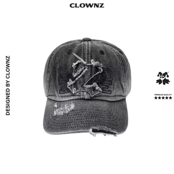 Mũ lưỡi trai ClownZ Z Letter Washed Cap unisex nam nữ local brand