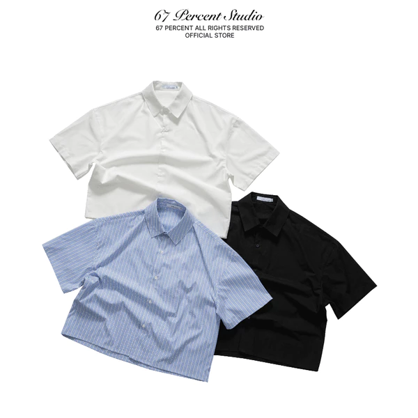Áo Sơ Mi Chất Liệu Linen Form Box Dáng Tay Lỡ 67PERCENT / 67% - BOX SHIRT
