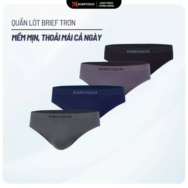 Quần lót nam KHATOCO Brief mềm mịn thoải mái cả ngày mã 18454