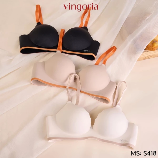 Áo lót không gọng đệm bàn tay nâng ngực VINGO/VINGORIA thiết kế không viền su đúc S418 - S436
