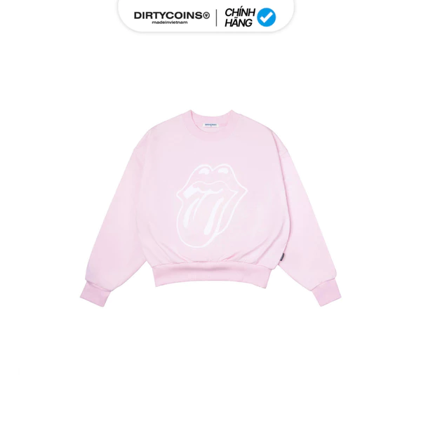 Áo Sweatshirt DirtyCoins Big Logo Printed Pink