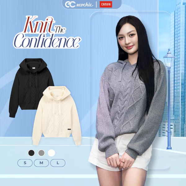 Áo Len Hoodie Form Dáng Basic Có Mũ Giữ Ấm Mùa Đông Chất Liệu Cao Cấp Mềm Mịn HNH EC07