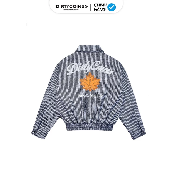 Áo Khoác Bomber DirtyCoins Striped Maple Leaf