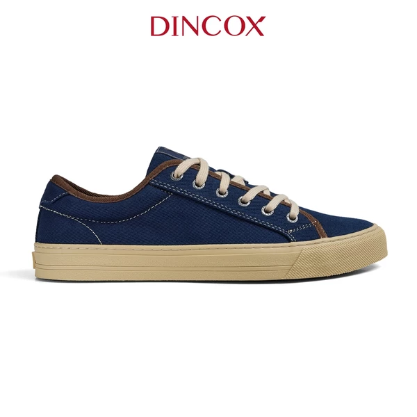 Giày Thể Thao Nam Nữ, Giày Sneaker Vải Canvas, Giày Thời Trang, Dincox E12 Dark Navy