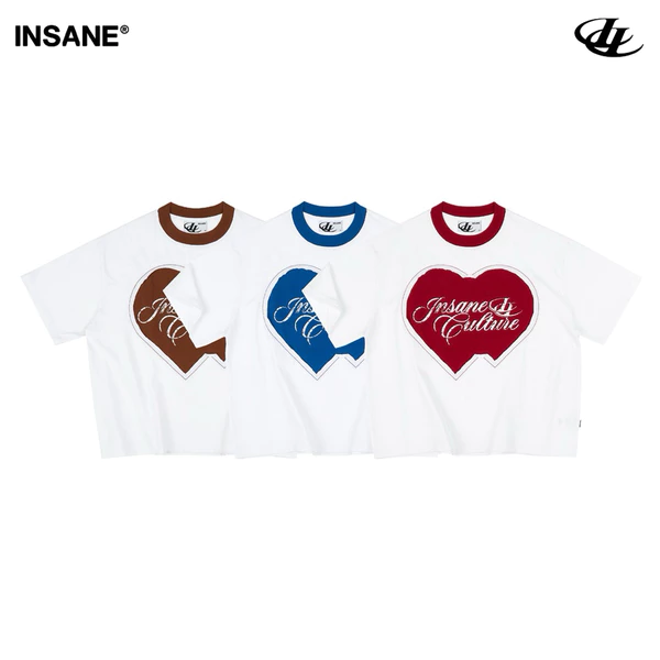 Áo Thun InsaneClo TWIN HEART TEE Form Boxy Unisex Vải Thun Cotton 2 Chiều