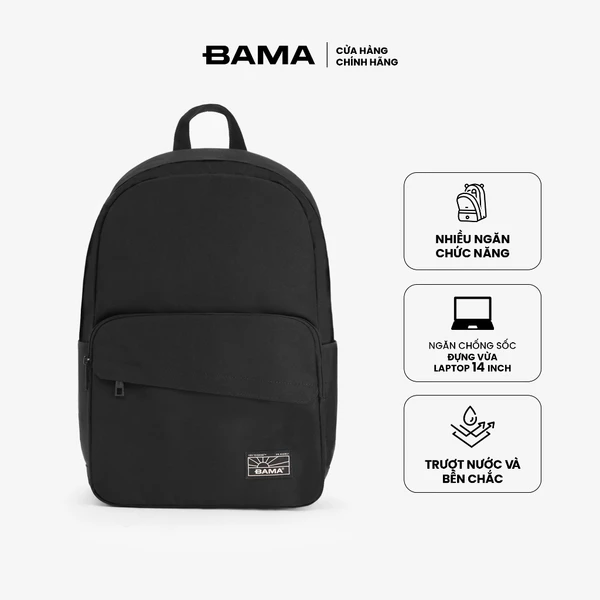 Balo nam nữ đi học đi làm New Basic Backpack NB112 chống nước nhiều ngăn đựng laptop 13 14 inch