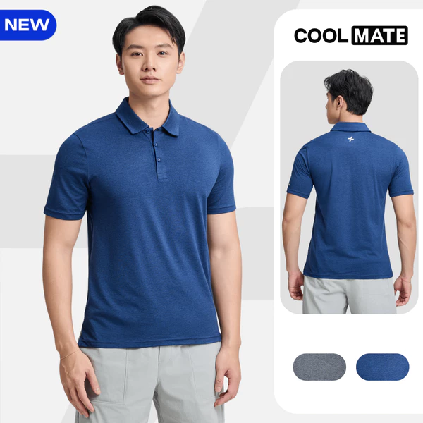 Áo Polo thể thao nam Quick Dry Active chống tia UV, siêu nhẹ, thấm hút, thoáng mát Coolmate