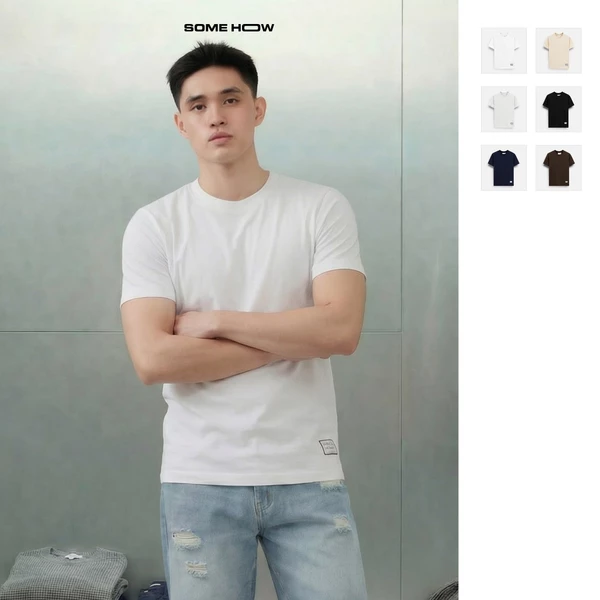 Áo Thun Nam Minimalist Color Range Chất Liệu Cotton Thoáng Mát Form Slim Fit AT0102, SOME HOW STORE