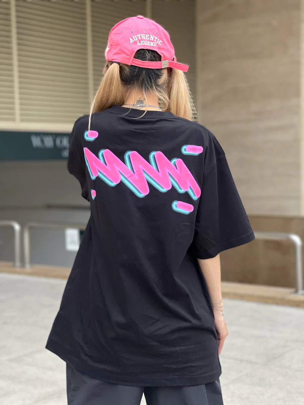 Áo thun tay ngắn cổ tròn 5THEWAY LED SIGN /teddy bear/ NEW TEE