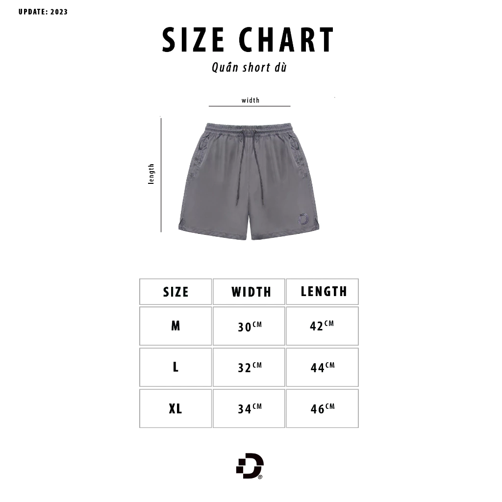 QUẦN SHORT - DÙ THÊU BASIC HIDDEN ESSENTIAL UNISEX