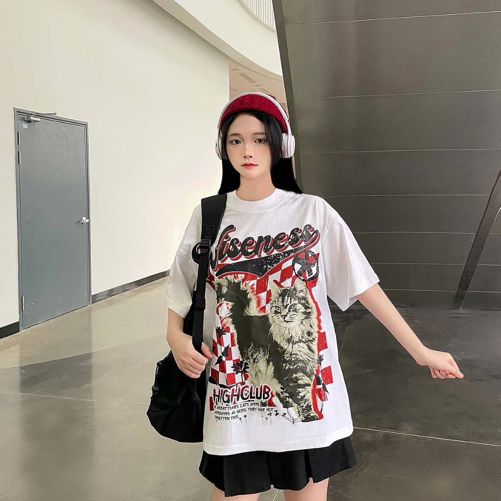 Áo Thun HIGHCLUB YOTC 1 Tay Lỡ Unisex Nam/Nữ TRẮNG Cổ Tròn - HIGHCLUB Brand Chính Hãng