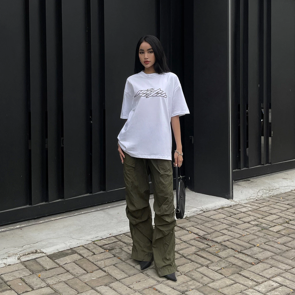 Áo Thun OG LOGO Tay Lỡ Unisex Nam/Nữ ĐEN/TRẮNG/NÂU Cổ Tròn - HIGHCLUB Brand Chính Hãng