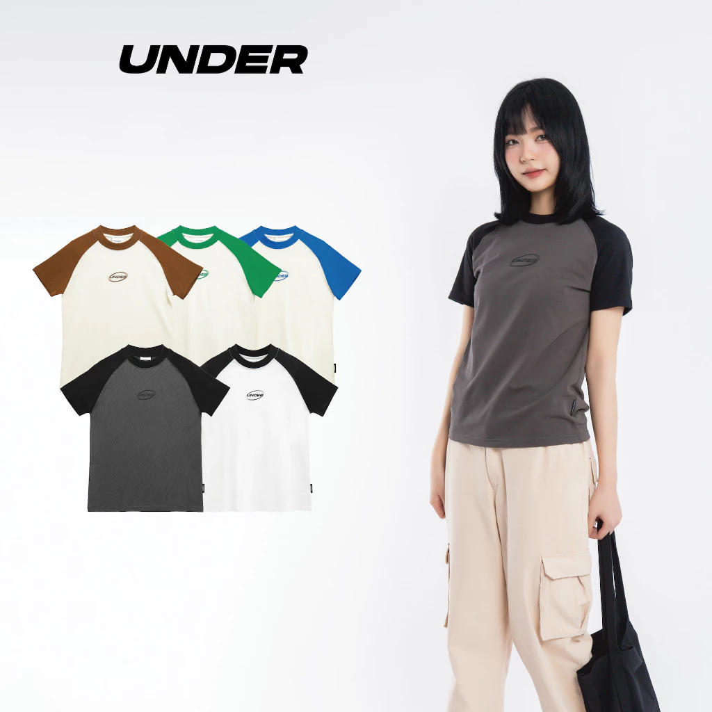 Áo thun Baby Tee Raglan UNDER Signature Y2K [GIÁ MỞ BÁN] - UTS027