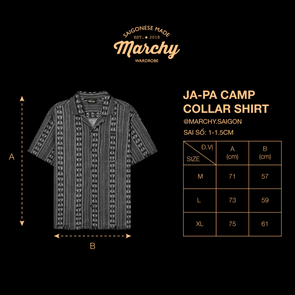 MARCHY - Ja-pa Camp Collar Shirt - Áo sơ mi hoạ tiết