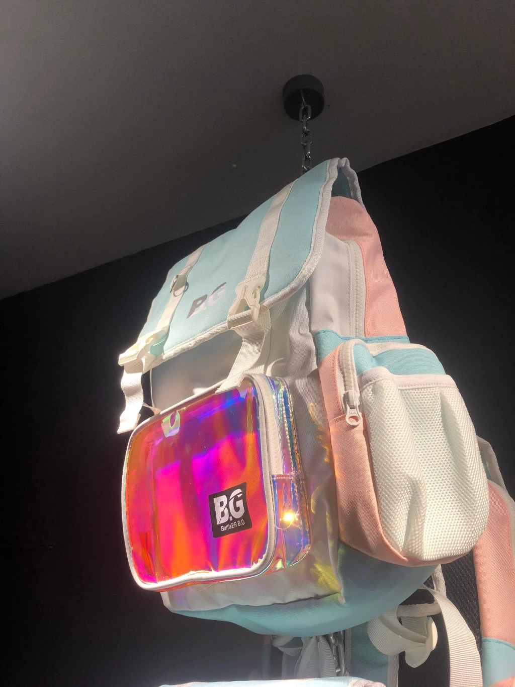 Balo đi học BATTLE ER B.G mẫu x001 Cyan Unisex Streetwear Backpack