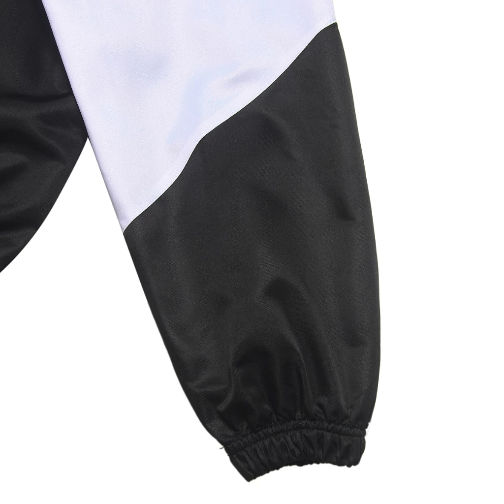 Áo khoác dù nam trắng đen HUGU - JERSY PARACHUTE JACKET - form rộng thoáng mát