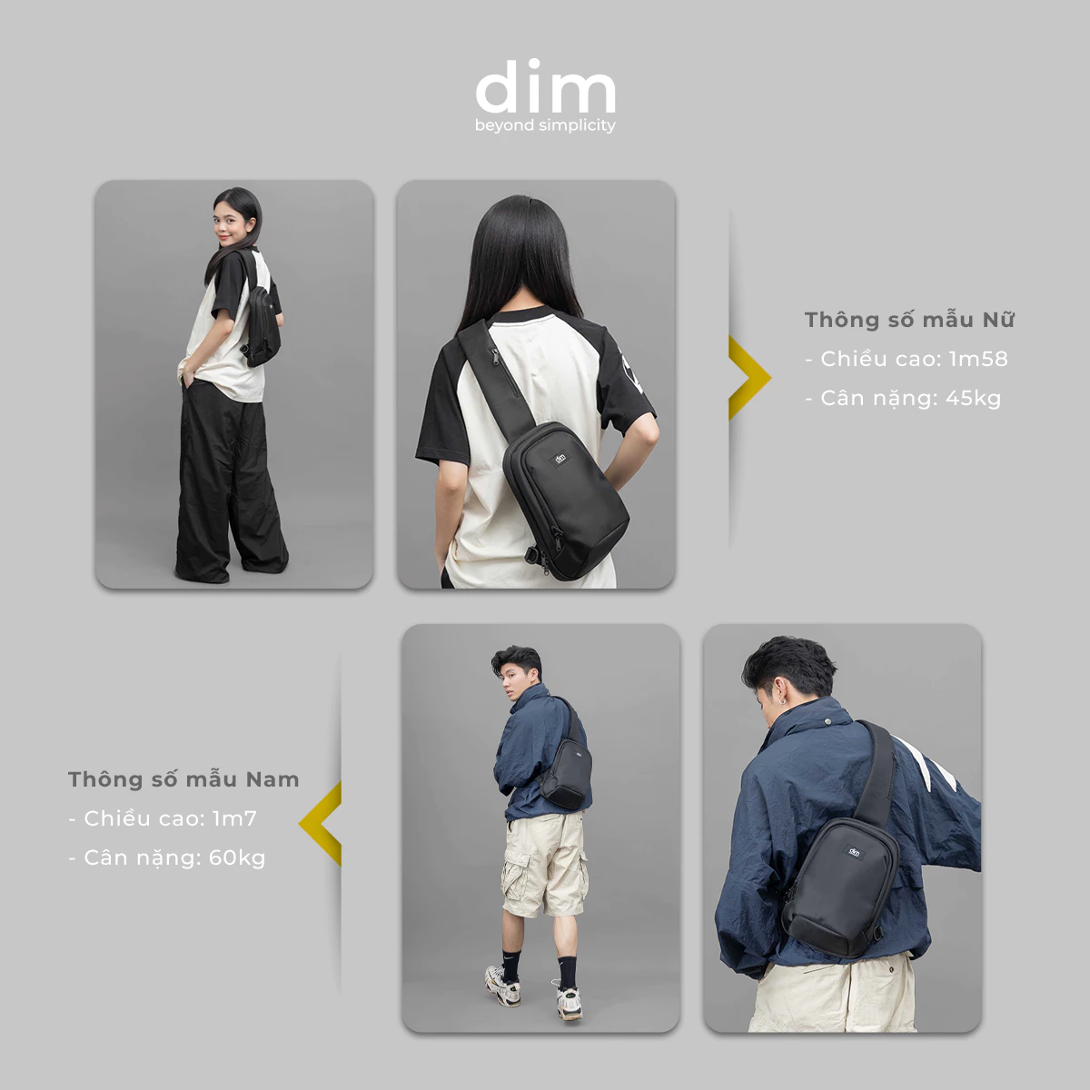 Túi đeo chéo DIM Smart Bag