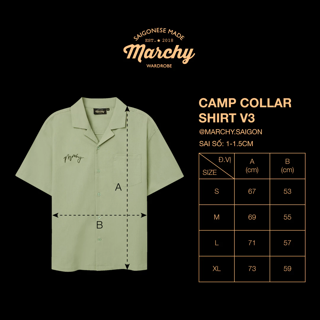 MARCHY - Camp Collar Shirt V3 - Áo sơ mi