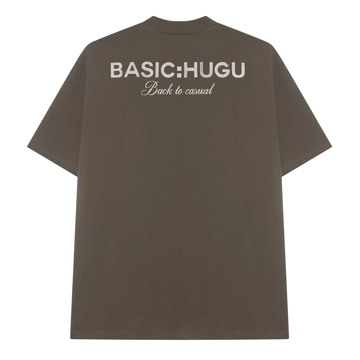 Áo thun cotton 2 chiều màu đen, be,... in cao thành form regular unisex local brand HUGU - HUGU BASIC TEE - SS2
