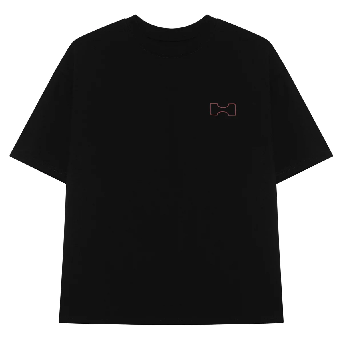 Áo thun cotton 2 chiều màu đen,hồng form boxy - baby tee unisex local brand HUGU - NOW BURN BABY BURN