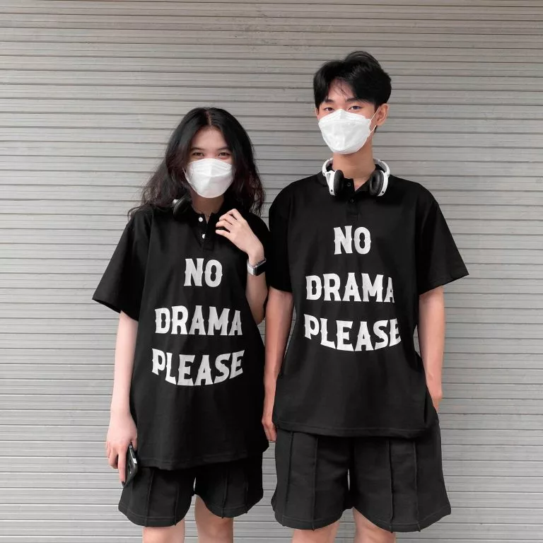 ÁO THUN FF FORM RỘNG POLO NO DRAMA, VẢI THUN 2 CHIỀU COTTON 250GSM