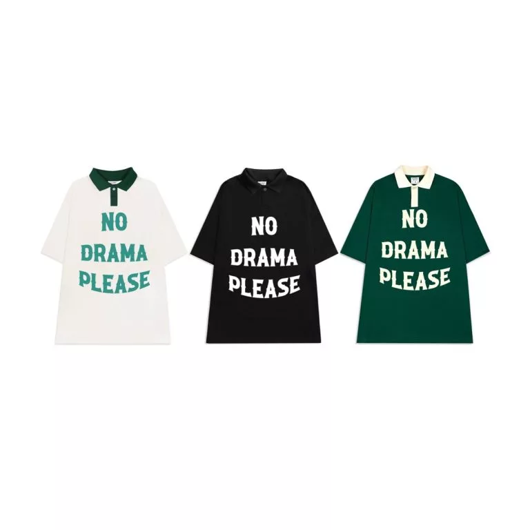 ÁO THUN FF FORM RỘNG POLO NO DRAMA, VẢI THUN 2 CHIỀU COTTON 250GSM