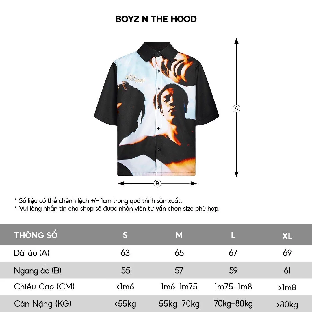 Áo sơ mi nam tay ngắn họa tiết cuban shirt local brand HUGU - BOYS IN THE HOOD- vải lụa, form regular, in chuyển nhiệt