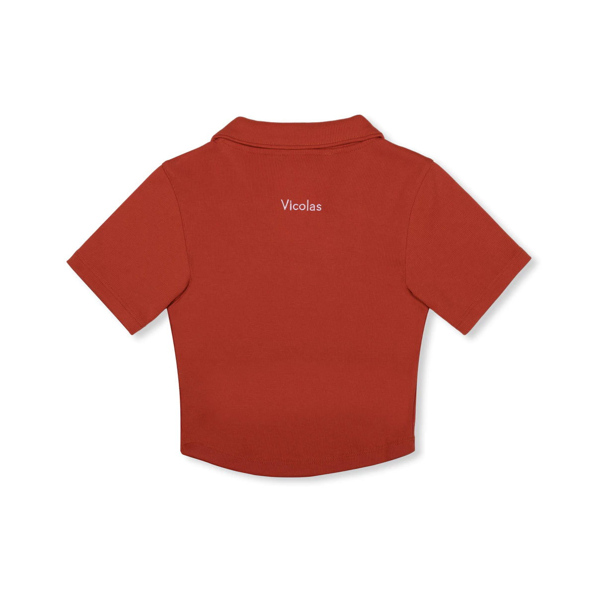 Áo croptop tay ngắn Vicolas chất thun gân cotton - VICO6 CHEST BORDER CROPTOP