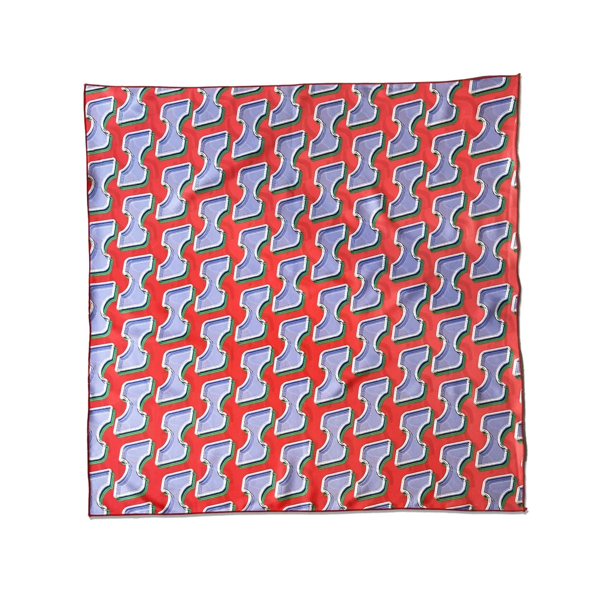 Khăn tay local brand HUGU - LOGO HUGU FOULARD - unisex