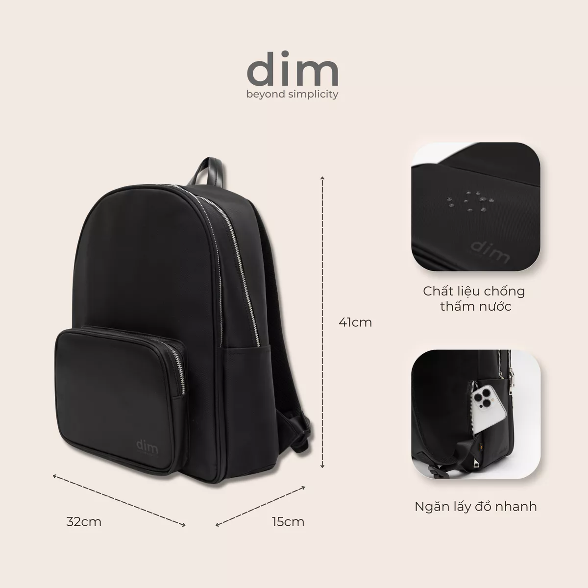 Balo DIM Essential Backpack