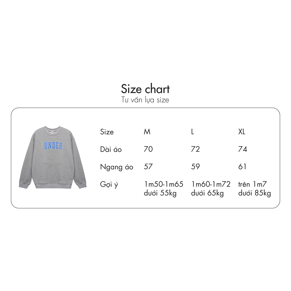 Áo Sweater UNDER Classic - USW001 ( 5 màu)