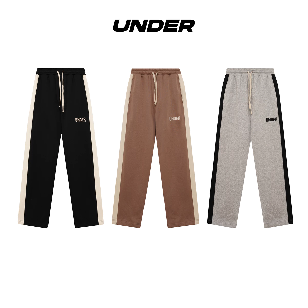 Quần ống rộng UNDER Signature Track Pants Nỉ chân cua (dây rút ống) - ULP002