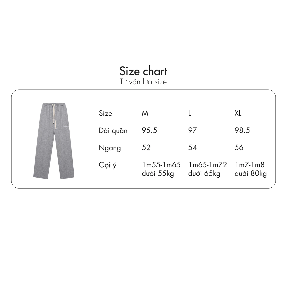 Quần ống rộng UNDER Signature Track Pants Nỉ chân cua (dây rút ống) - ULP002