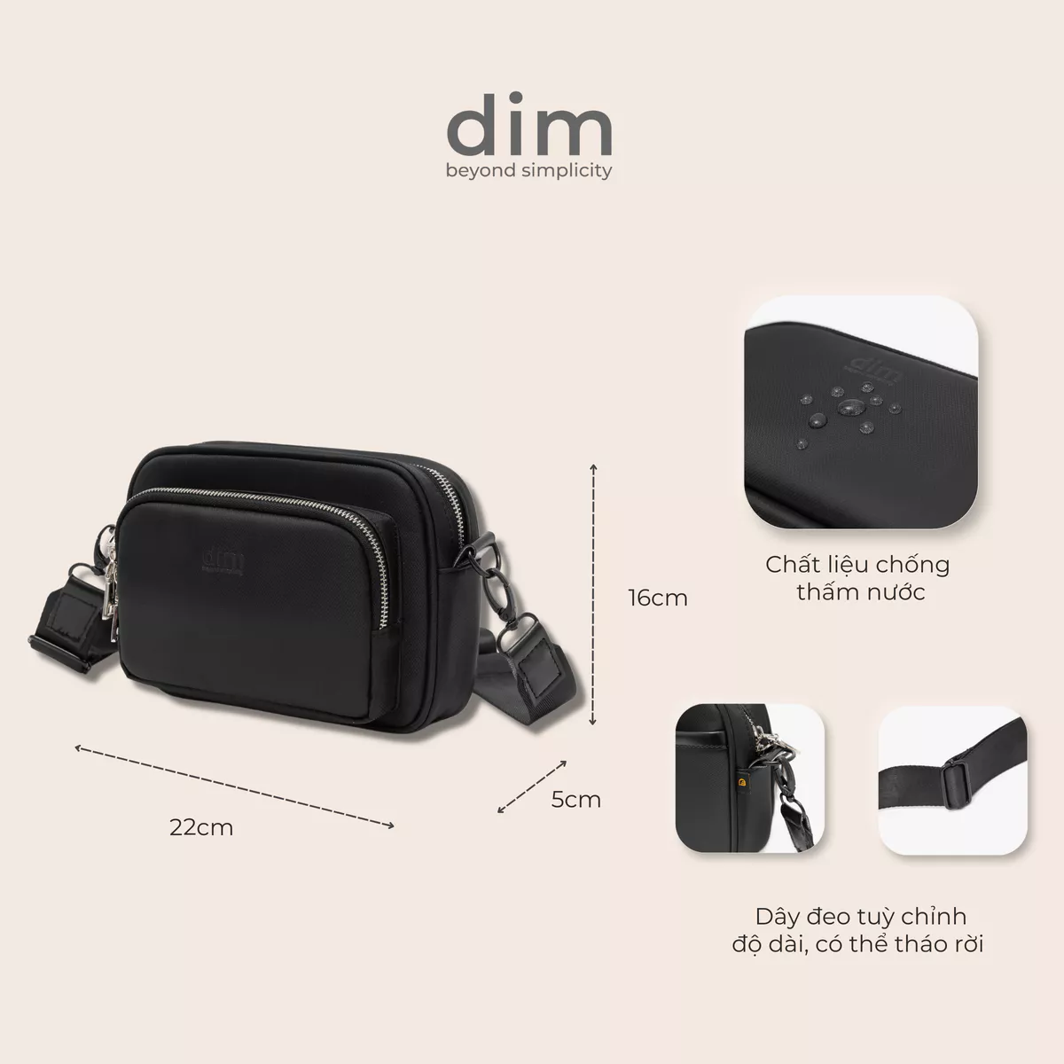 Túi đeo chéo DIM Essential Bag