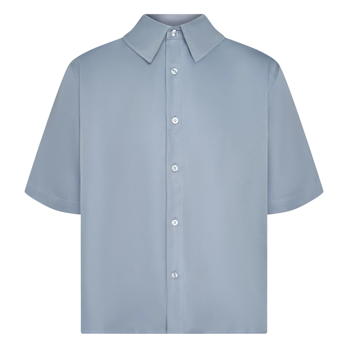 Áo sơ mi tay ngắn kaki dẻo, form boxy, thoáng mát, unisex basic HUGU Solid Shirt