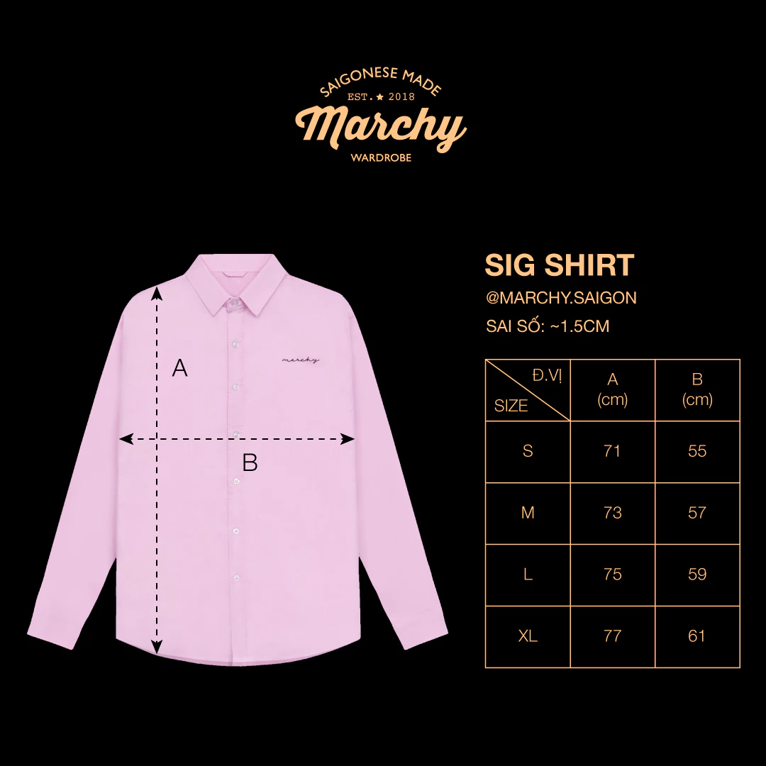 MARCHY - Sig Striped Shirt - Áo sơ mi sọc