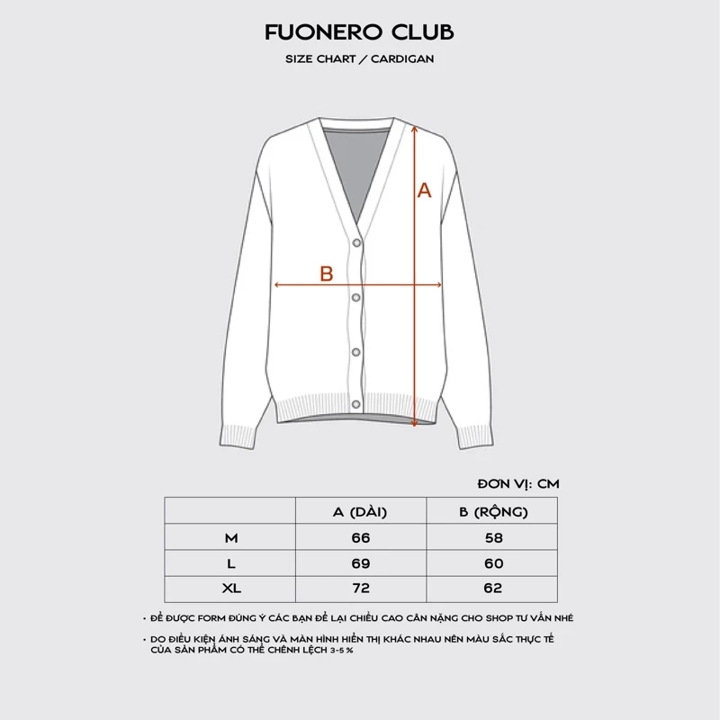 Áo Cardigan Fuonero (Chính Hãng) Nỉ Lông xịn mịn - FNC Signature Cardigan