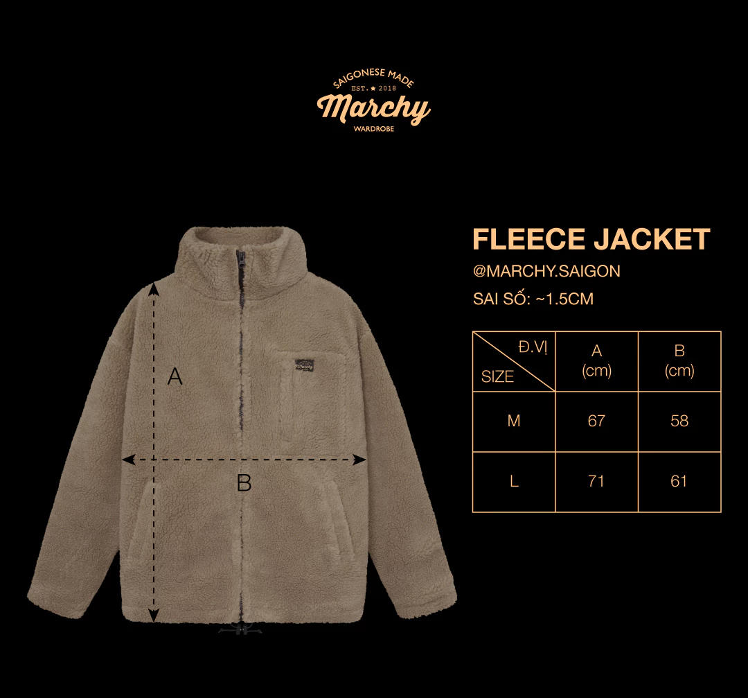 MARCHY - Fleece Jacket - Áo khoác lông