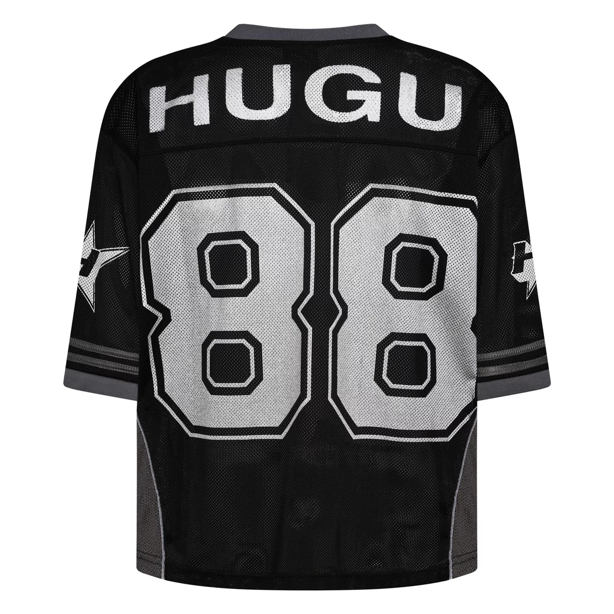 Áo lưới jersey màu đen, trắng in kéo lụa, phong cách thể thao unisex local brand HUGU - EIGHTY EIGHT